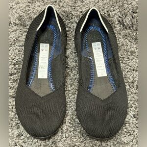 ROTHY'S Black Round Toe Slip On Flat Ballet size 6.5 Womens